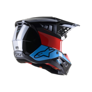 CASCO ALPINESTARS S-M5 BOND BLACK/RED/CYAN