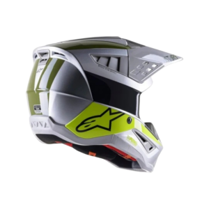 CASCO ALPINESTARS S-M5 BOND SILVER/YELLOW/GREY
