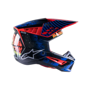 CASCO ALPINESTARS S-M5 SOLAR FLARE BLACK/BLUE/RED