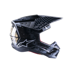 CASCO ALPINESTARS S-M5 SOLAR FLARE BLACK/GREY/GC