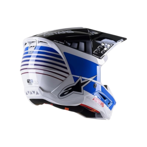 CASCO ALPINESTARS S-M5 SPEED WHITE/BLUE/RED