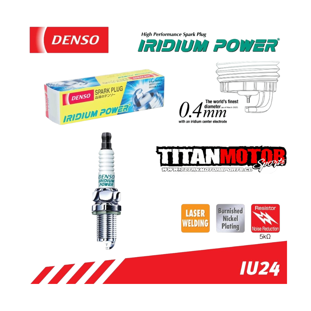 BUJIA DENSO IRIDIUM IU24 - Imagen 2