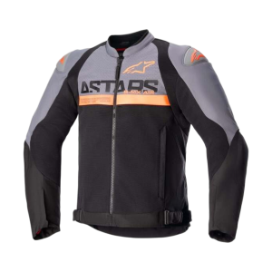 CHAQUETA ALPINESTARS SMX AIR JACKET GRIS OSCURO/NARANJA FLUOR