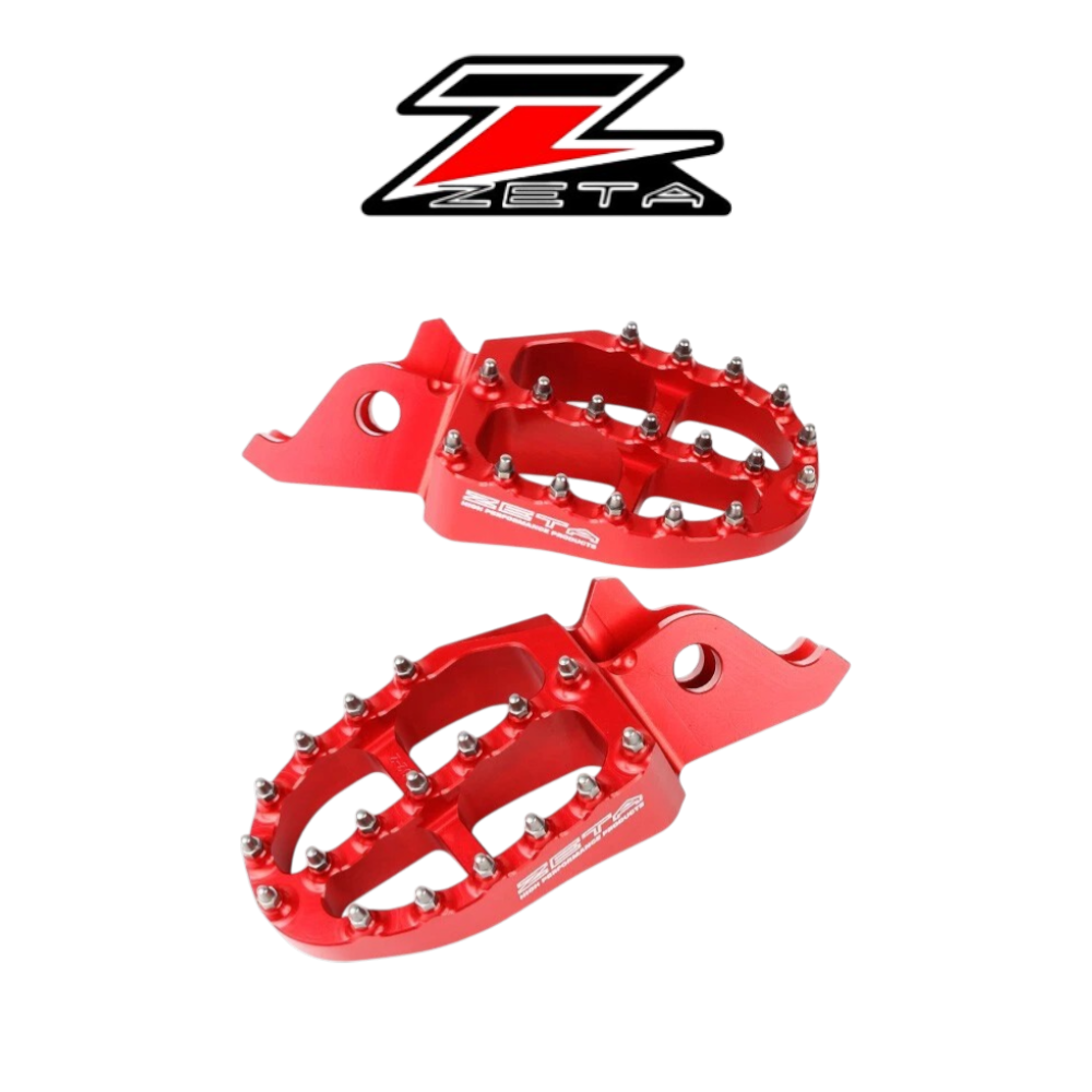 ESTRIBOS ALUMINIO ZETA ROJO HONDA CRF 125R/150R/250R/450R
