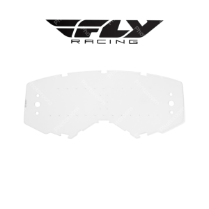 MICA TRASPARENTE ANTIPARRA FLY RACING W/POST ADULT CLEAR