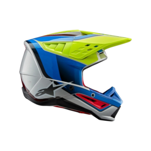 CASCO ALPINESTARS S-MS CORP HELMET YELLOW FLUOR/BLUE/RED