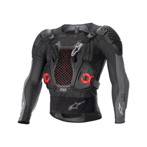 JOFA ALPINESTARS BIONIC PLUS V2 PROTECION JACKET NEGRO ARANCITA/ROJO