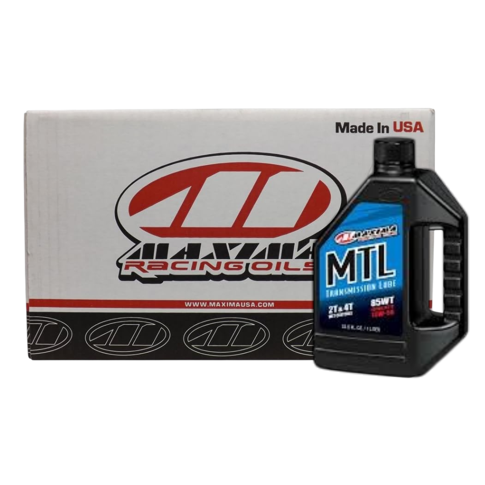 CAJA ACEITE MAXIMA RACING OILS MTL-E 2-CYCLE 85WT 1L (12 UNIDADES)