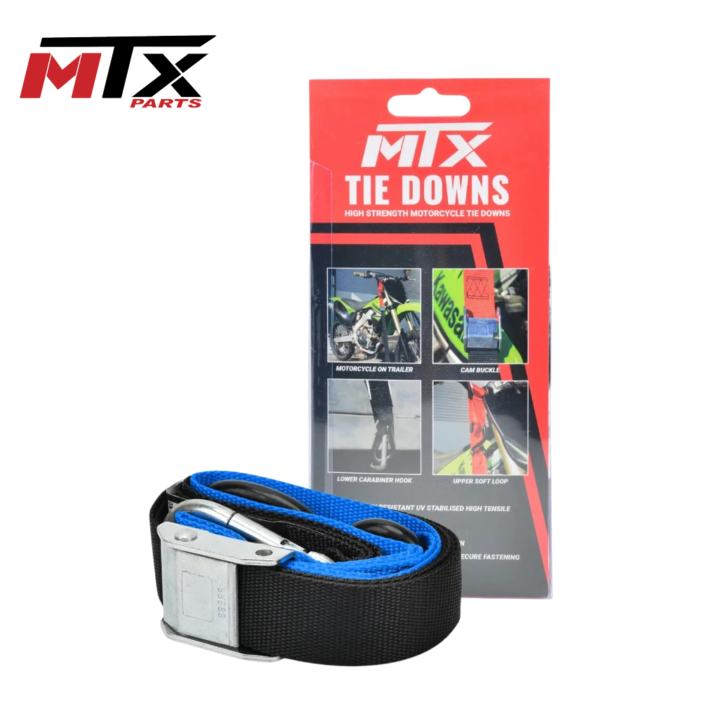 TIE DOWNS MTX C/TIRANTE 1.5” HEAVY DUTY NEGRO/AZUL