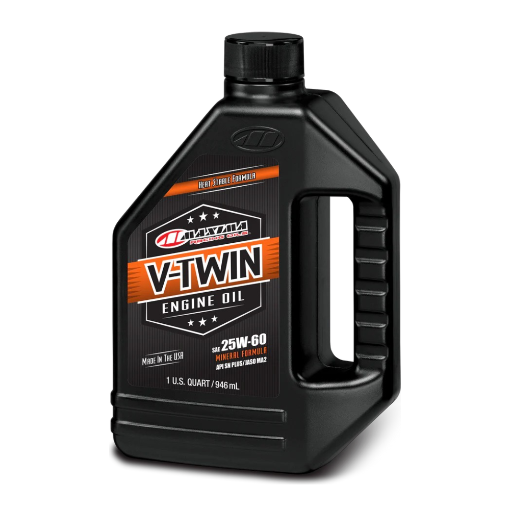 ACEITE MAXIMA RACING OILS V-TWIN MINERAL 25W-60 4T 946 ML