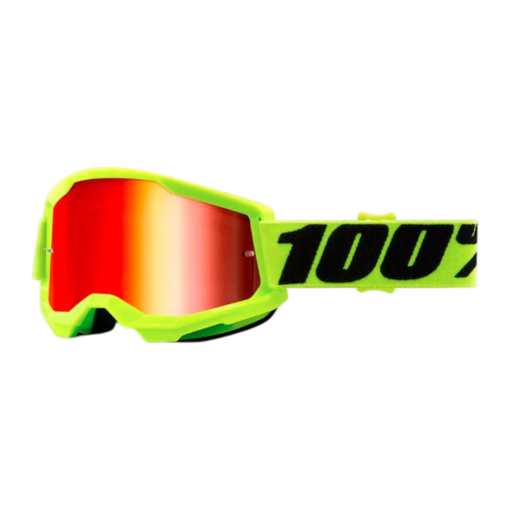 ANTIPARRA 100% STRATA 2 FLUOR YELLOW MIRROR RED