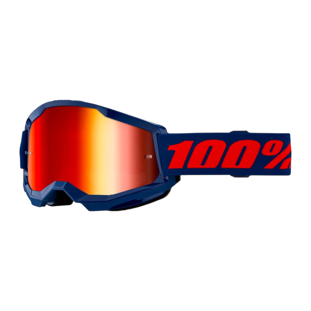 ANTIPARRA 100% STRATA 2 NAVY MIRROR RED LENS