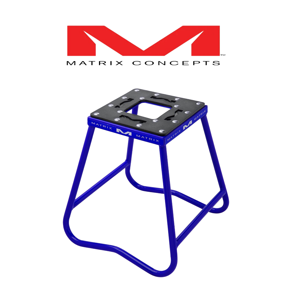 STAND ACERO PARA MOTO MATRIX CONCEPTS C-1 AZUL