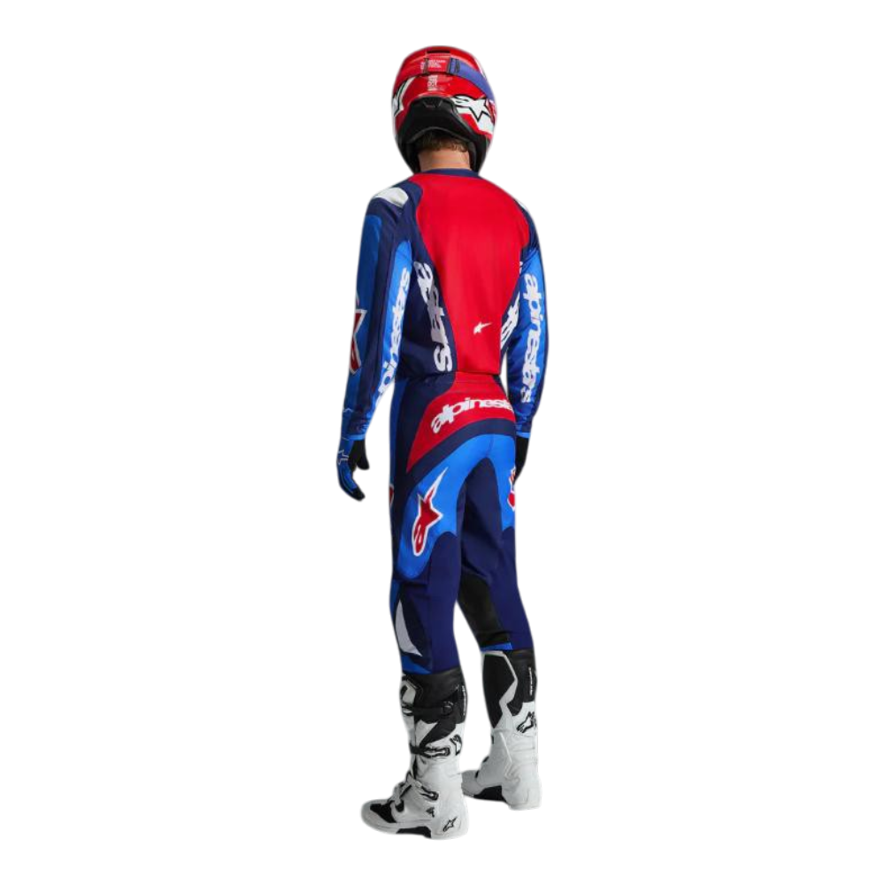TRAJE ALPINESTARS 2026 FLUID AZUL/ROJO - Imagen 2
