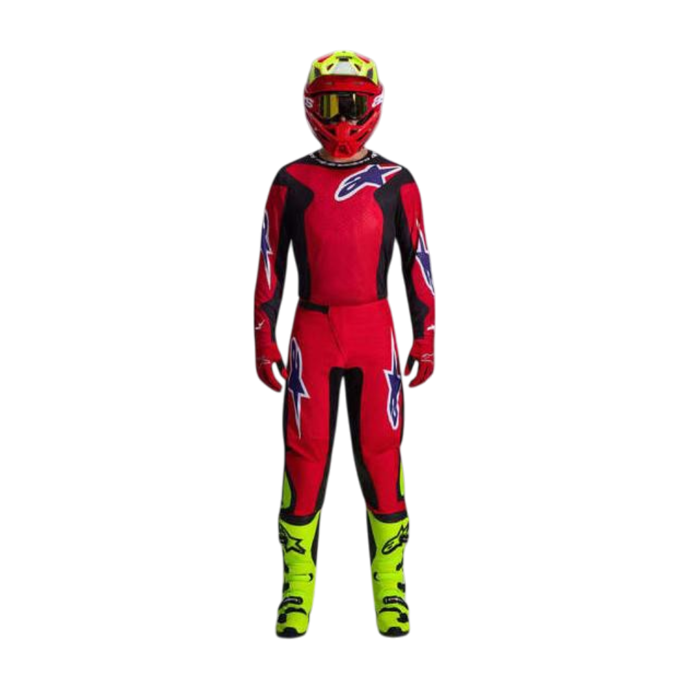 TRAJE ALPINESTARS 2026 FLUID ROJO/MORADO