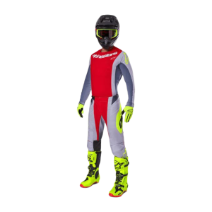 TRAJE ALPINESTARS 2025 MELT TECHSTAR ROJO BRILLANTE/GRIS
