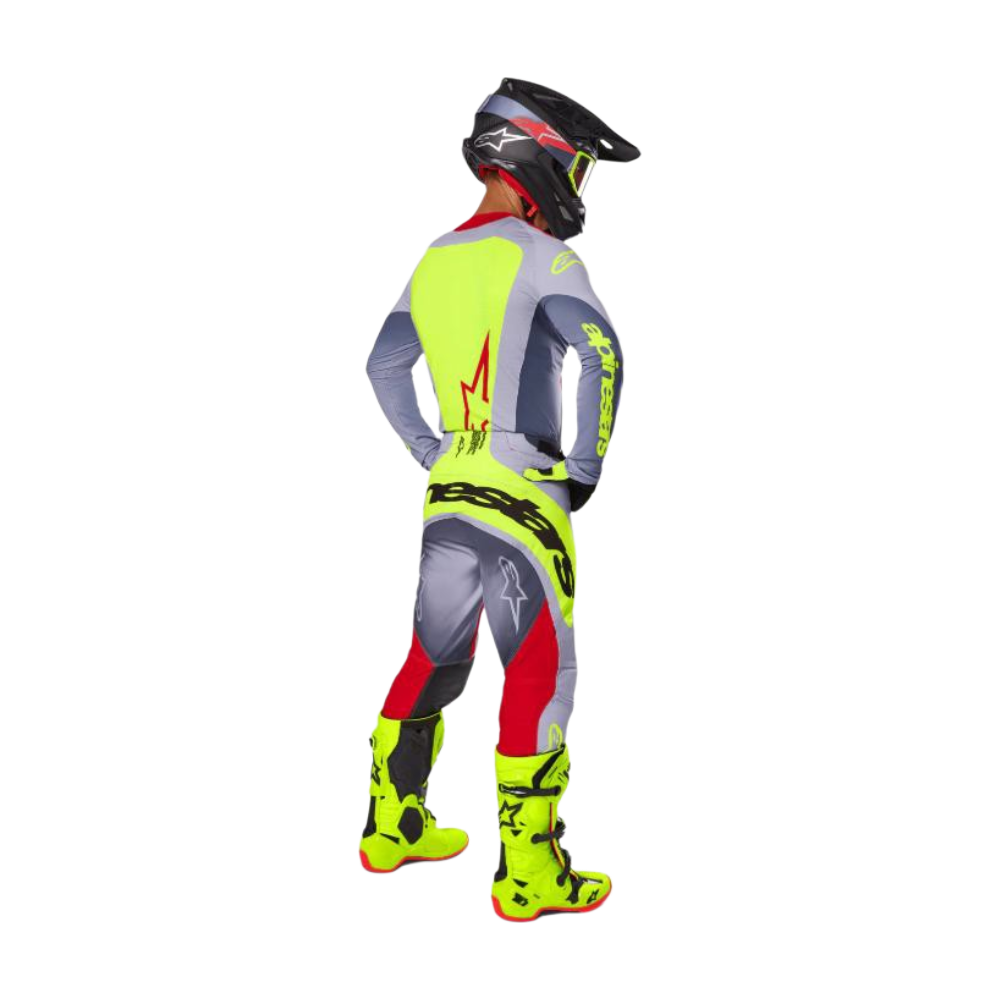 TRAJE ALPINESTARS 2025 MELT TECHSTAR ROJO BRILLANTE/GRIS - Imagen 2