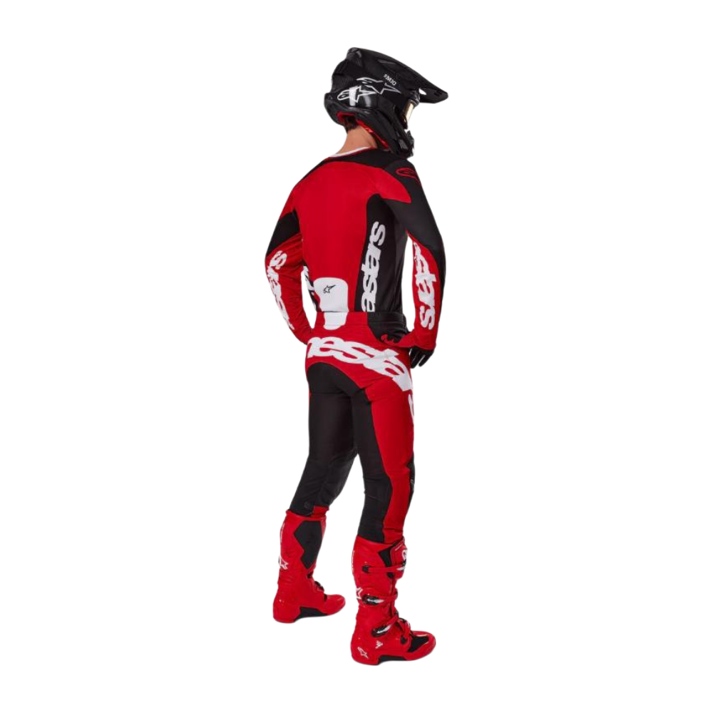 TRAJE ALPINESTARS 2025 RACER VEIL NEGRO ROJO - Imagen 2