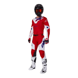 TRAJE ALPINESTARS 2025 RACER VEIL ROJO BRILLANTE/BLANCO