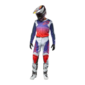 TRAJE ALPINESTARS 2024 RACER HOEN GRIS CLARO/ NARANJO FLUOR/ NEGRO