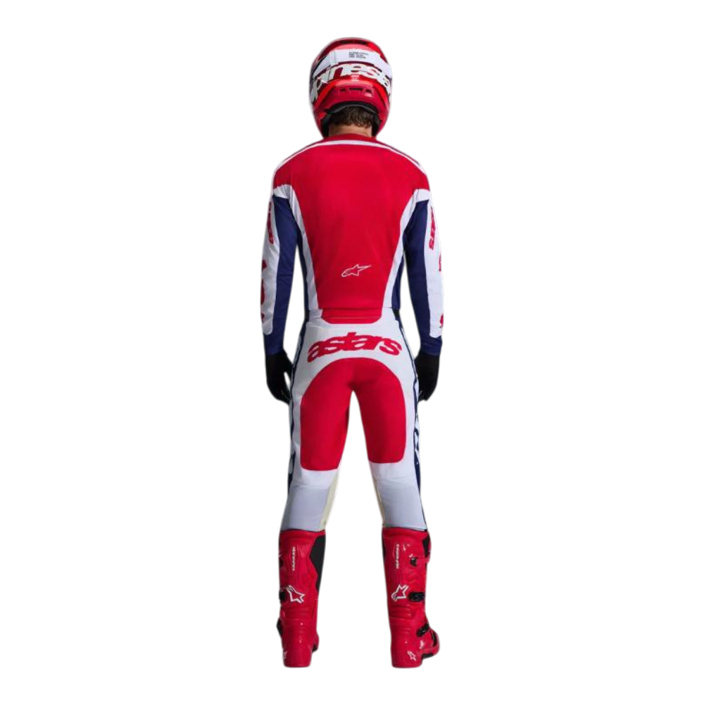 TRAJE ALPINESTARS 2026 RACER RIWAY BLANCO/AZUL/ROJO - Imagen 2