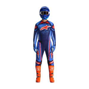 TRAJE ALPINESTARS 2026 TECHSTAR NOMUR AZUL/NARANJA