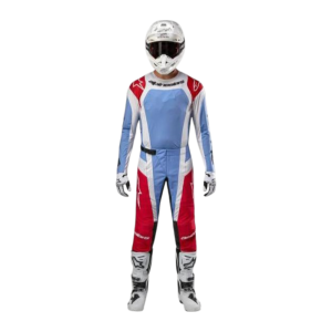 TRAJE ALPINESTARS 2024 TECHSTAR OCURI CELESTE/ROJO/BLANCO