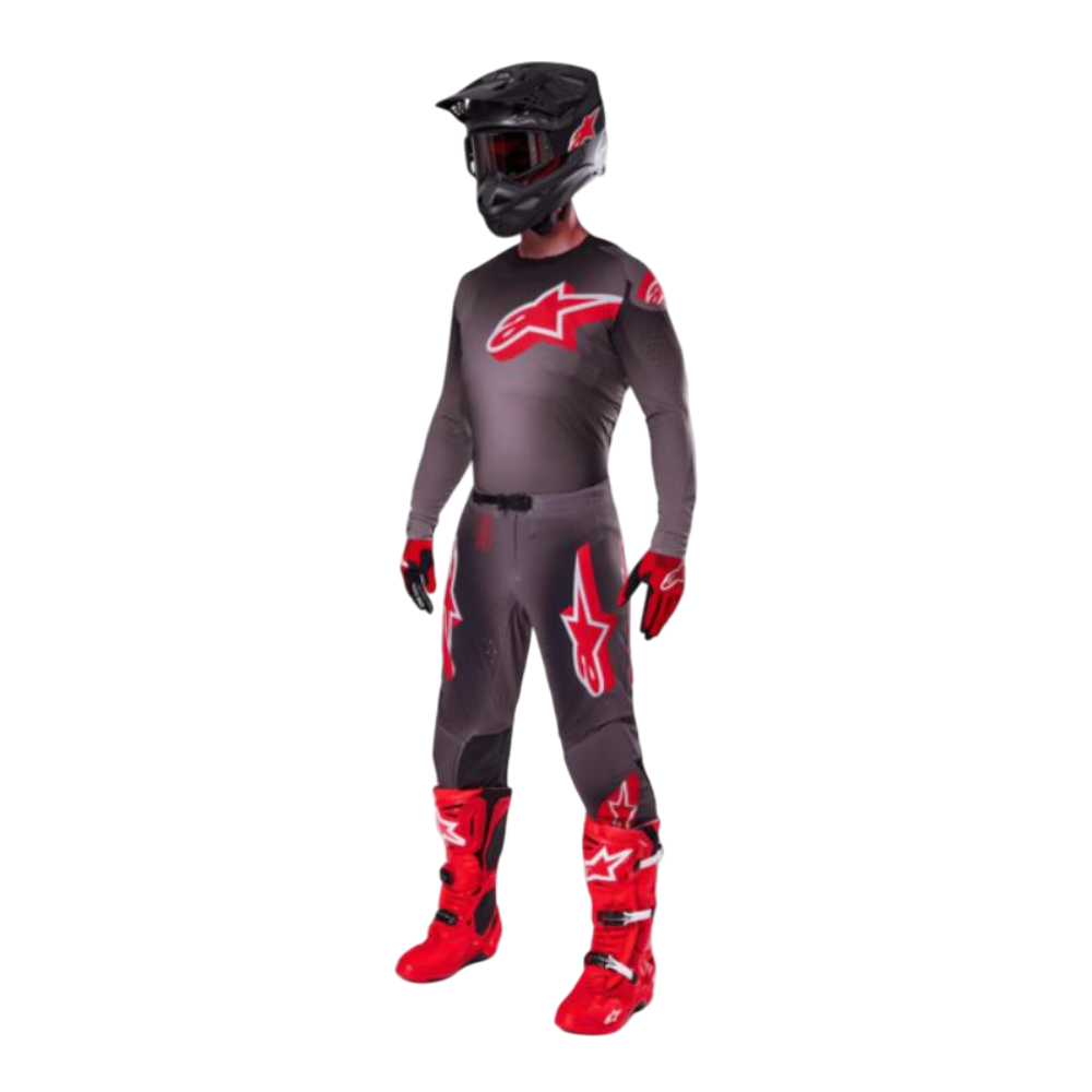 TRAJE ALPINESTARS 2025 SUPERTECH LIPAN NEGRO/ROJO