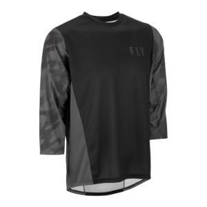 JERSEY MTB FLY RACING RIPA 3/4 BLACK/GREY CAMO
