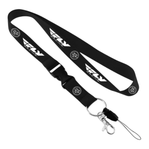 LANYARD FLY RACING 25TH ANNIVERSARY BLACK/SILVER