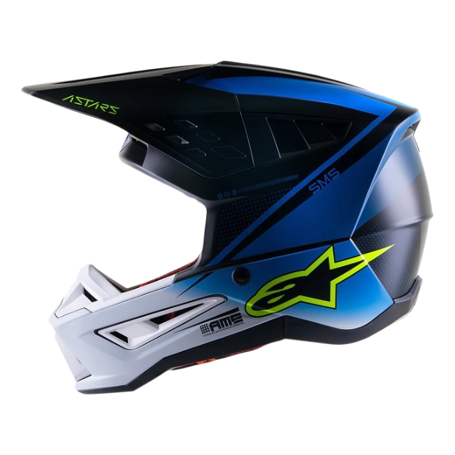 CASCO ALPINESTARS S-MS RAYON NIGHTLIFE UCLA BLUE WHITE MATT