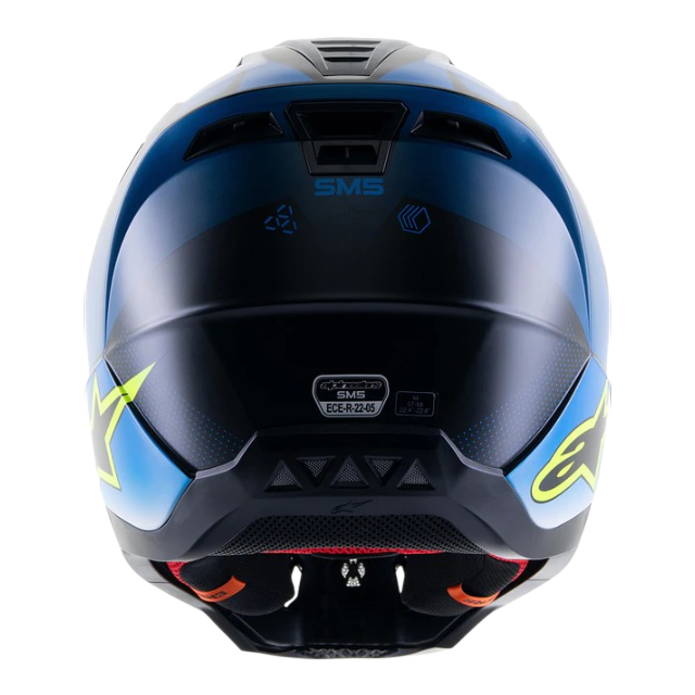 CASCO ALPINESTARS S-MS RAYON NIGHTLIFE UCLA BLUE WHITE MATT - Imagen 5