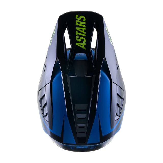 CASCO ALPINESTARS S-MS RAYON NIGHTLIFE UCLA BLUE WHITE MATT - Imagen 6