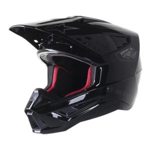 CASCO ALPINESTARS S-MS BLACK SILVER GLOSSY