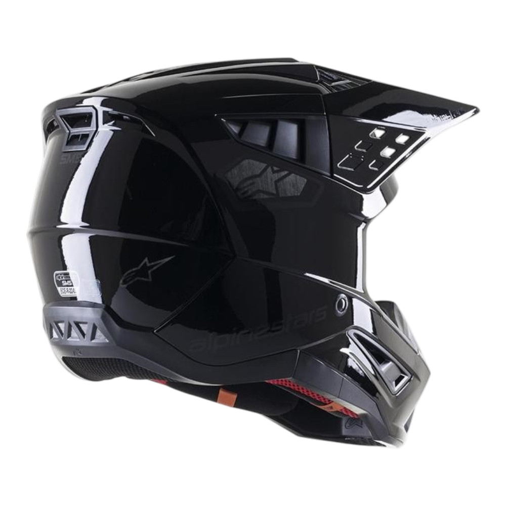 CASCO ALPINESTARS S-MS BLACK SILVER GLOSSY - Imagen 2