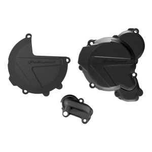 PROTECTOR JGO MOTOR POLISPORT KTM EXC/XC-W 250/350(17-23)/ TE-250/300(20-23) BLACK