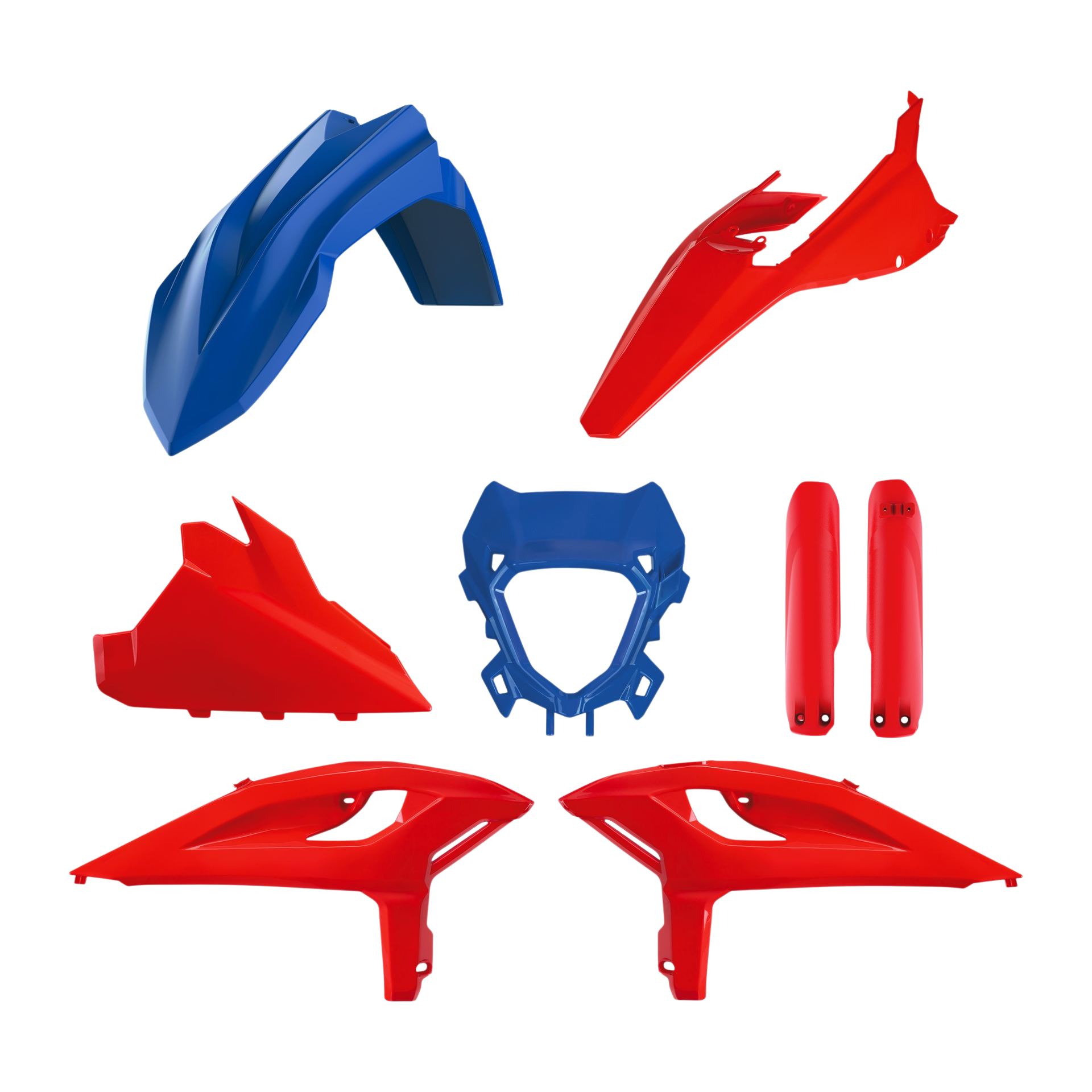 KIT PLASTICOS COMPLETO POLISPORT BETA RR X-PRO 2T/4T (25-26) RED/BLUE