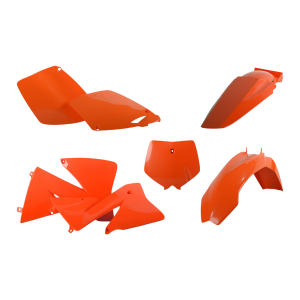 KIT PLASTICOS COMPLETO POLISPORT KTM EXC/-F/XC-W/FW (24-26) ORANGE
