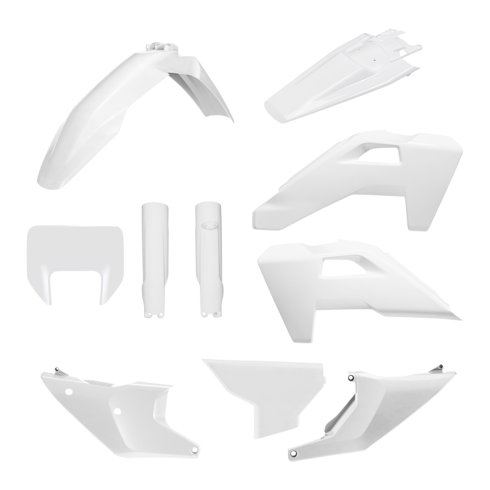 KIT PLASTICOS COMPLETO POLISPORT HUSQVARNA TE/FE (25-26) WHITE