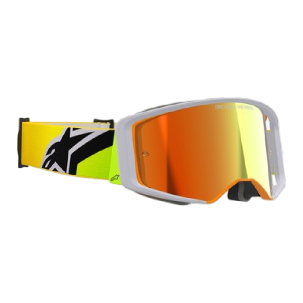 ALPINESTARS ANTIPARRA SUPERTECH CORP ABSOLUTE VISION AMARILLO FLUOR/GRIS/ROJO - Imagen 2