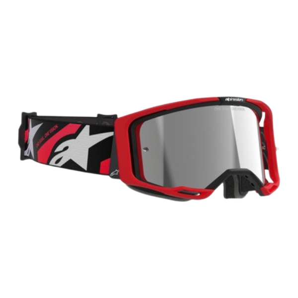 ALPINESTARS ANTIPARRA VISION 8 LUAR ROJO/NEGRO/PLATA - Imagen 2
