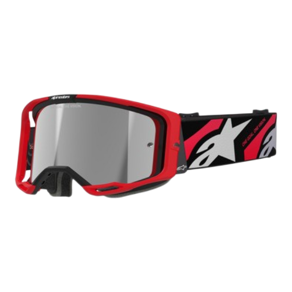 ALPINESTARS ANTIPARRA VISION 8 LUAR ROJO/NEGRO/PLATA