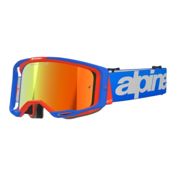 ANTIPARRA ALPINESTARS VISION 8 WORDMARK AZUL/NARANJO/ROJO