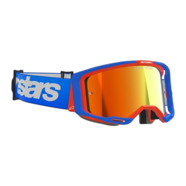 ANTIPARRA ALPINESTARS VISION 8 WORDMARK AZUL/NARANJO/ROJO - Imagen 2