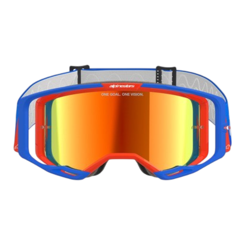 ANTIPARRA ALPINESTARS VISION 8 WORDMARK AZUL/NARANJO/ROJO - Imagen 4