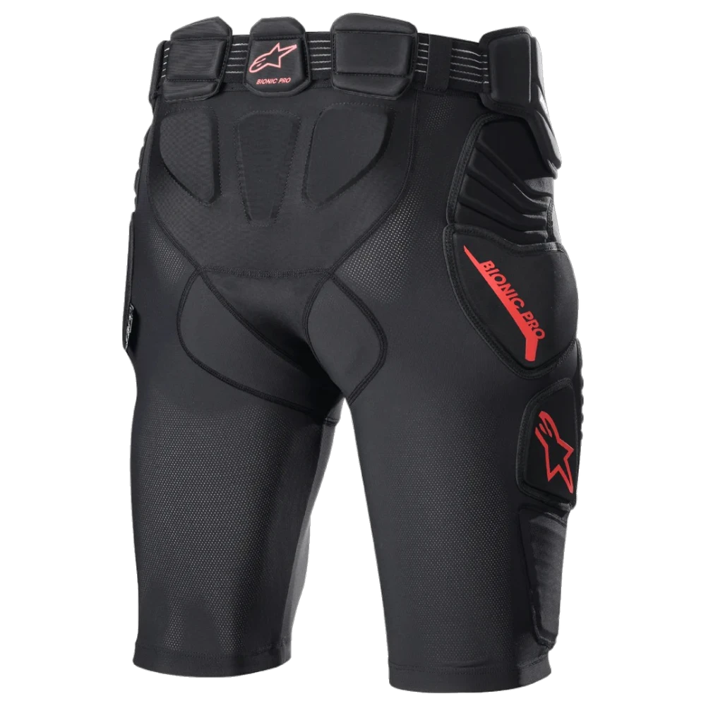 SHORT PROTECTOR ALPINESTARS BIONIC PRO NEGRO/ROJO - Imagen 2