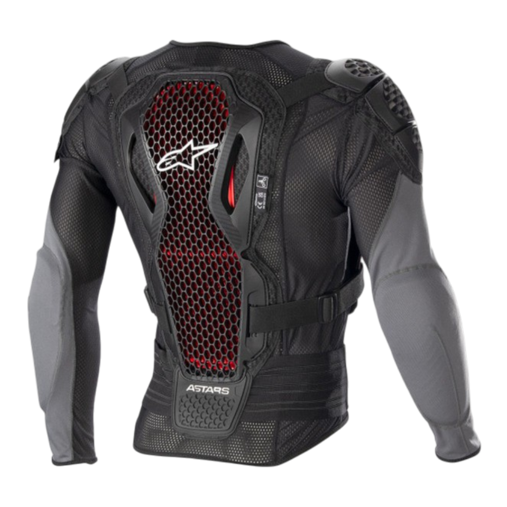 JOFA ALPINESTARS BIONIC PLUS V2 PROTECTION JACKET NEGRO ANTRACITA/ROJO - Imagen 2