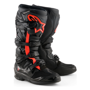 BOTA ALPINESTARS TECH 7 NEGRO/ROJO FLUOR