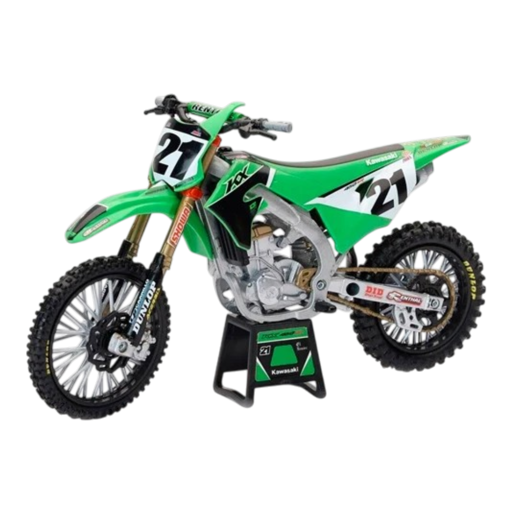 MOTO ESCALA NEW RAY KAWASAKI FACTORY RACE TEAM 1:12
