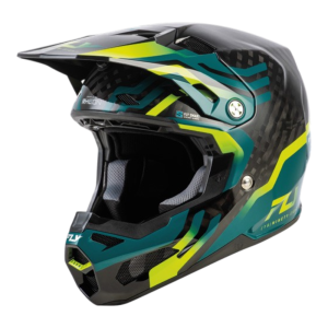 CASCO FLY RACING FORMULA S CARBON BYTE BLACK CARBON/TEAL/LIME